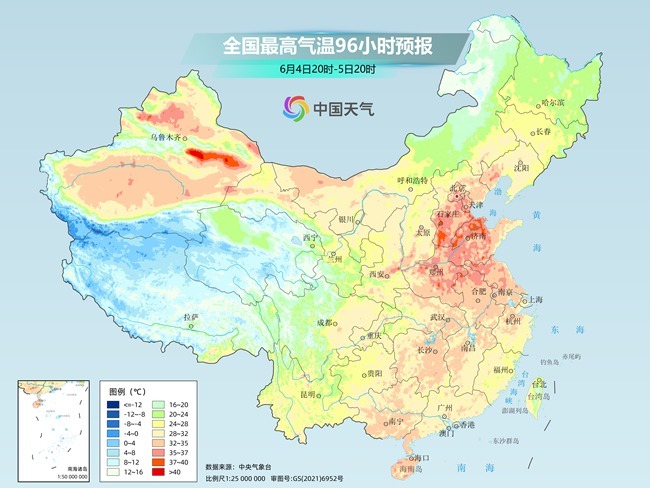 气温弹射起飞！河北(🚶)、河南、山东部分地区最高气温将超过38℃